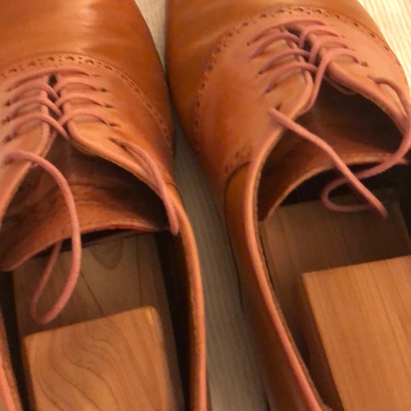 Mens Florsheim tan leather saddle shoes main image 6